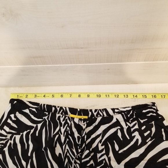 {L} St. John So Cal Zebra Animal Print Lounge Pants Swim Cover - Picture 9 of 11